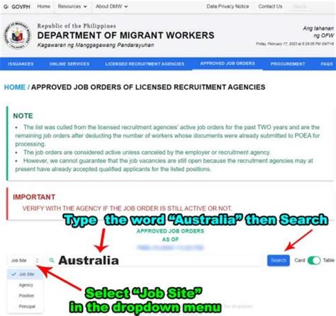 poea australia job hiring 2024|25+ POEA/DMW Accredited Agencies for Australia, Apply to.